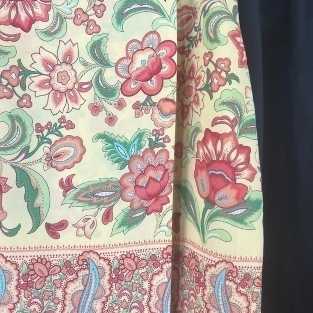 Colorful floral faux wrap skirt from Mix IT.